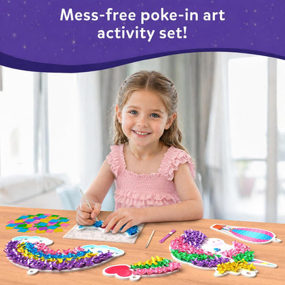 Skillmatics Poke-in Art - Magical Unicorn Dream Decor, Mess-Free Fun for Kids, DIY Wood Craft Kits, Screen-Free Activity, Gifts for Ages 4, 5, 6, 7, 8, 9