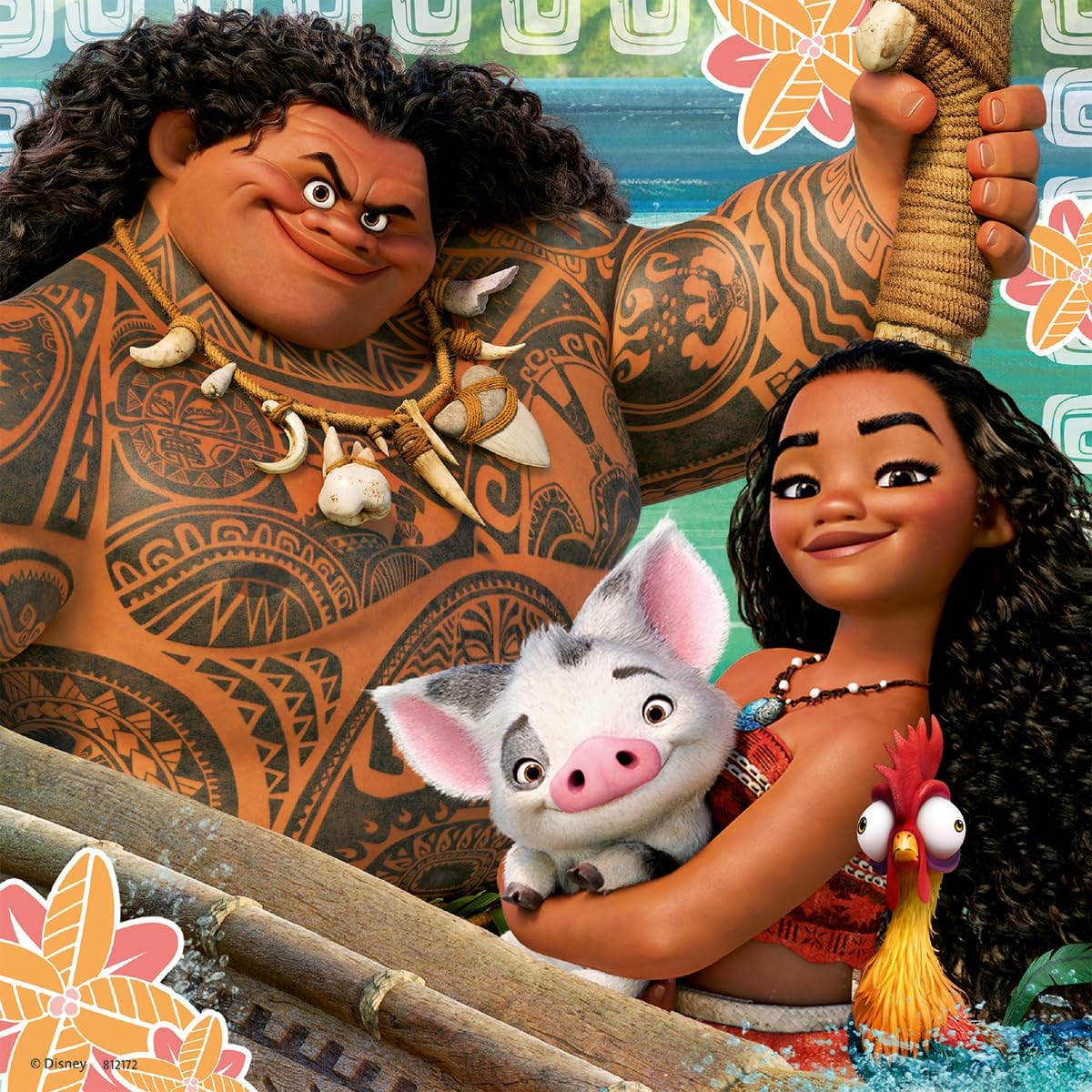 Ravensburger Disney Moana Voyage Jigsaw Puzzle for Kids | 49 Unique Pieces | Precision-Crafted Educational and Fun | Ideal for Age 3+