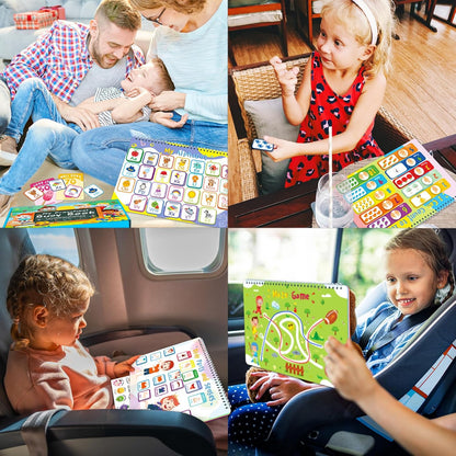 YTSQLER Montessori Busy Book for Toddlers 3-5 Kids Preschool Learning Book with 36 Themes Toddler Learning Toys Activities Velcro Autism Materials Homeschool Pre k Educational Gifts
