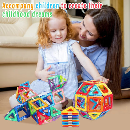 Magnetic Tiles for 3 4 5 6 7 8+ Year Old Boys Girls Upgrade Magnetic Building Blocks Set Educational STEM Toys Christmas Birthday Gift Toys for Kids Ages 3+