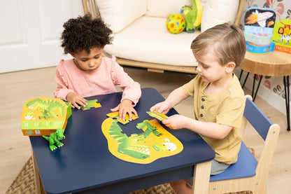 Crocodile Creek 12-Piece Mini Jigsaw Puzzle - Fun Floor Puzzles for Kids Ages 2-4 and Up - Heavy-Duty Shaped Box for Storage - Fire Truck - 12" x 9" Finished