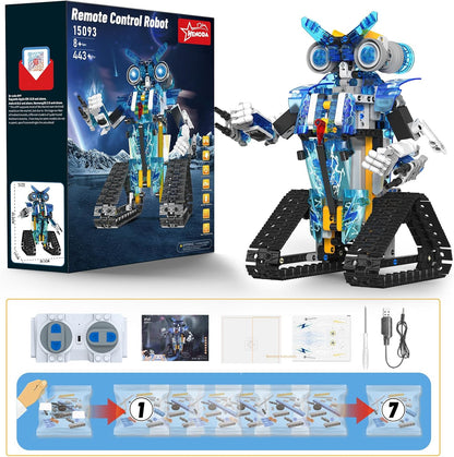 Robot Toys for 8-16 Year Old Boys Girls Kids with APP or Remote Control Science Programmable Building Block Kit, STEM Projects Educational Birthday Gifts
