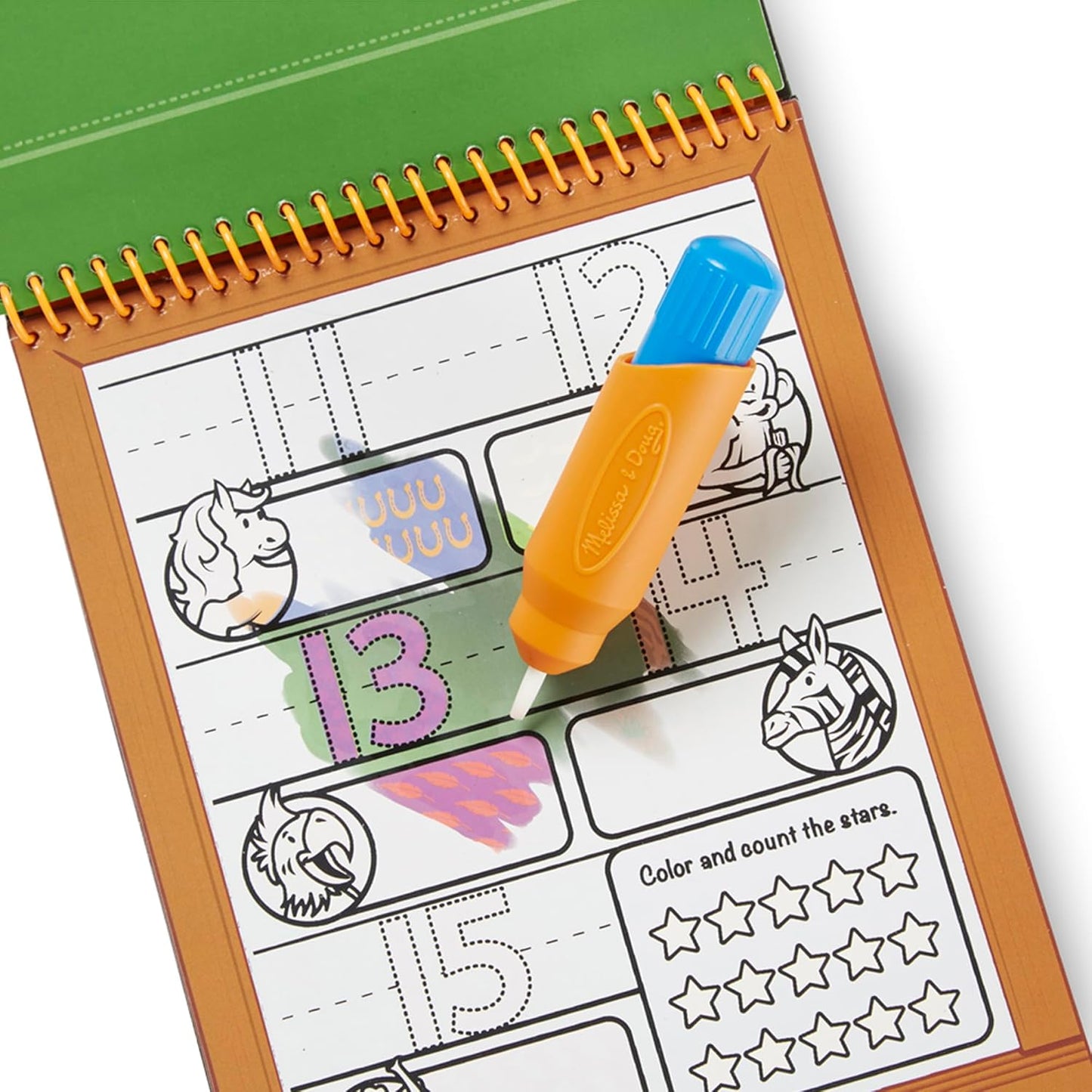 Melissa & Doug On The Go Water Wow! Mess Free Coloring Book, Reusable Water-Reveal Activity Pad, Alphabet, Travel Toys, Party Favors, for Toddlers & Kids Ages 3+ - FSC Certified