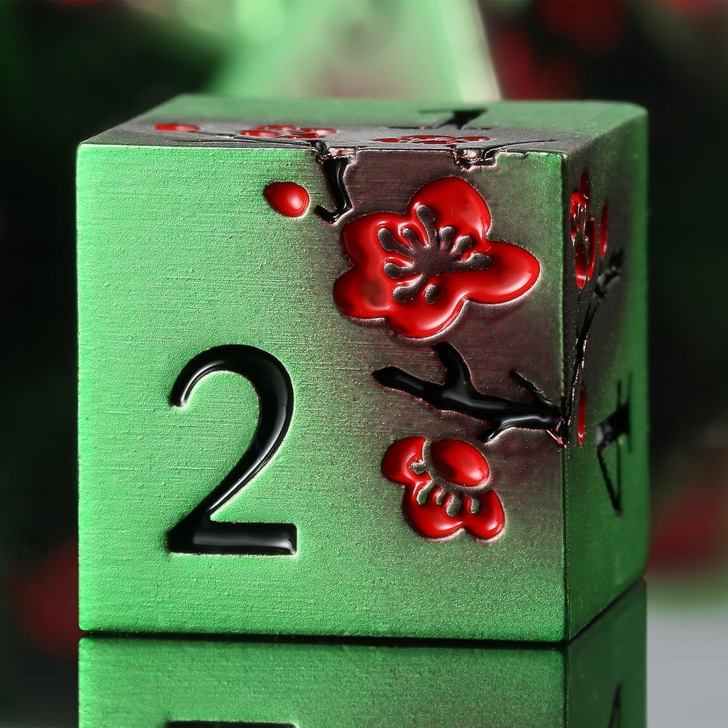 DnDnD Heavy Polyhedral Metal Dice Set with Metal Box, 7-die Shiny Blue Surface with Golden Number for RPG,Dungeons and Dragons,Pathfinder,Shadowrun,D&D,Role Palying Game and Math Teaching - Colors A