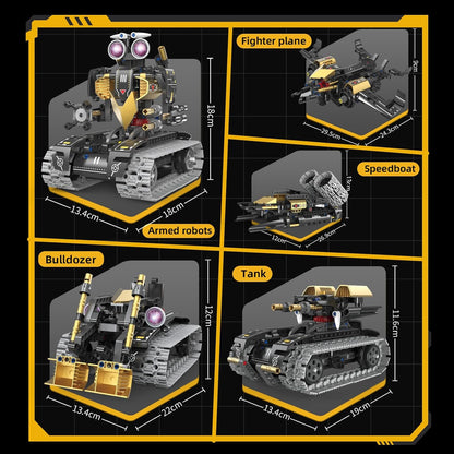 5-in-1 RC Robot Building Kit for Kids, APP & Remote Control STEM Robotics Technic Coding Robotic Toys, Erector Set with 323 Pcs, Educational Toy for Boys Girls Age 8 9 10 11 12 13 14+