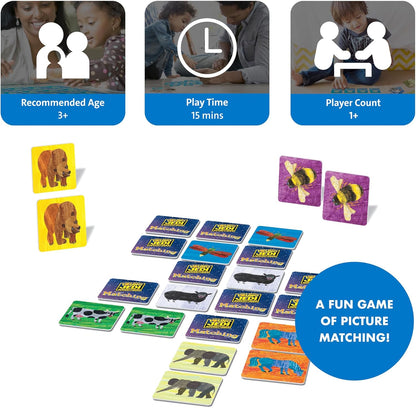 Wonder Forge Eric Carle Matching Game For Boys & Girls Age 3 To 5 - A Fun & Fast Animal Memory Game