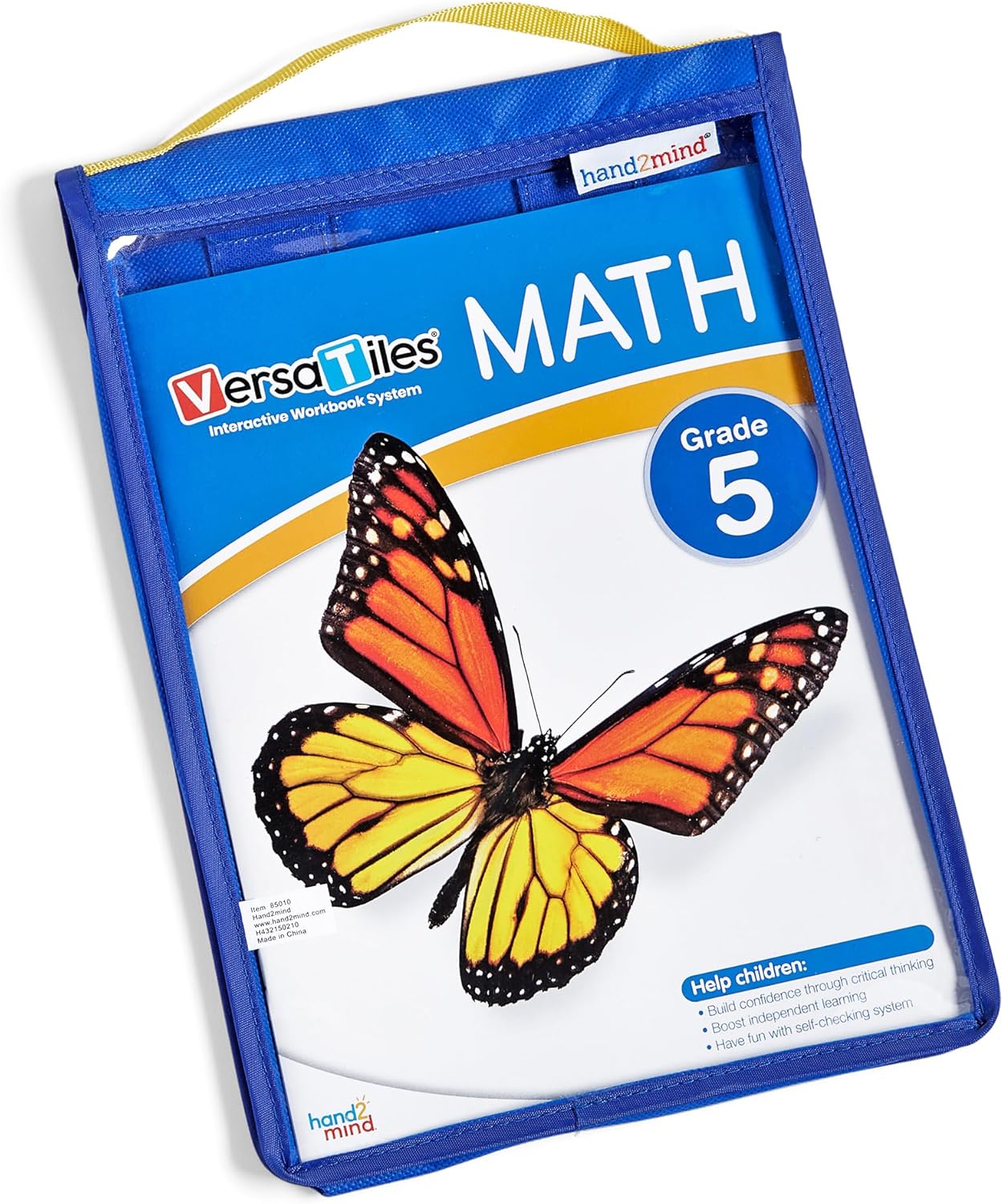 hand2mind VersaTiles Math Practice Take Along Set for Grade 5, Homeschool Curriculum, Math Workbook for Students, Elementary Classroom Must Haves, Kids Learning Activities for Fifth Grade