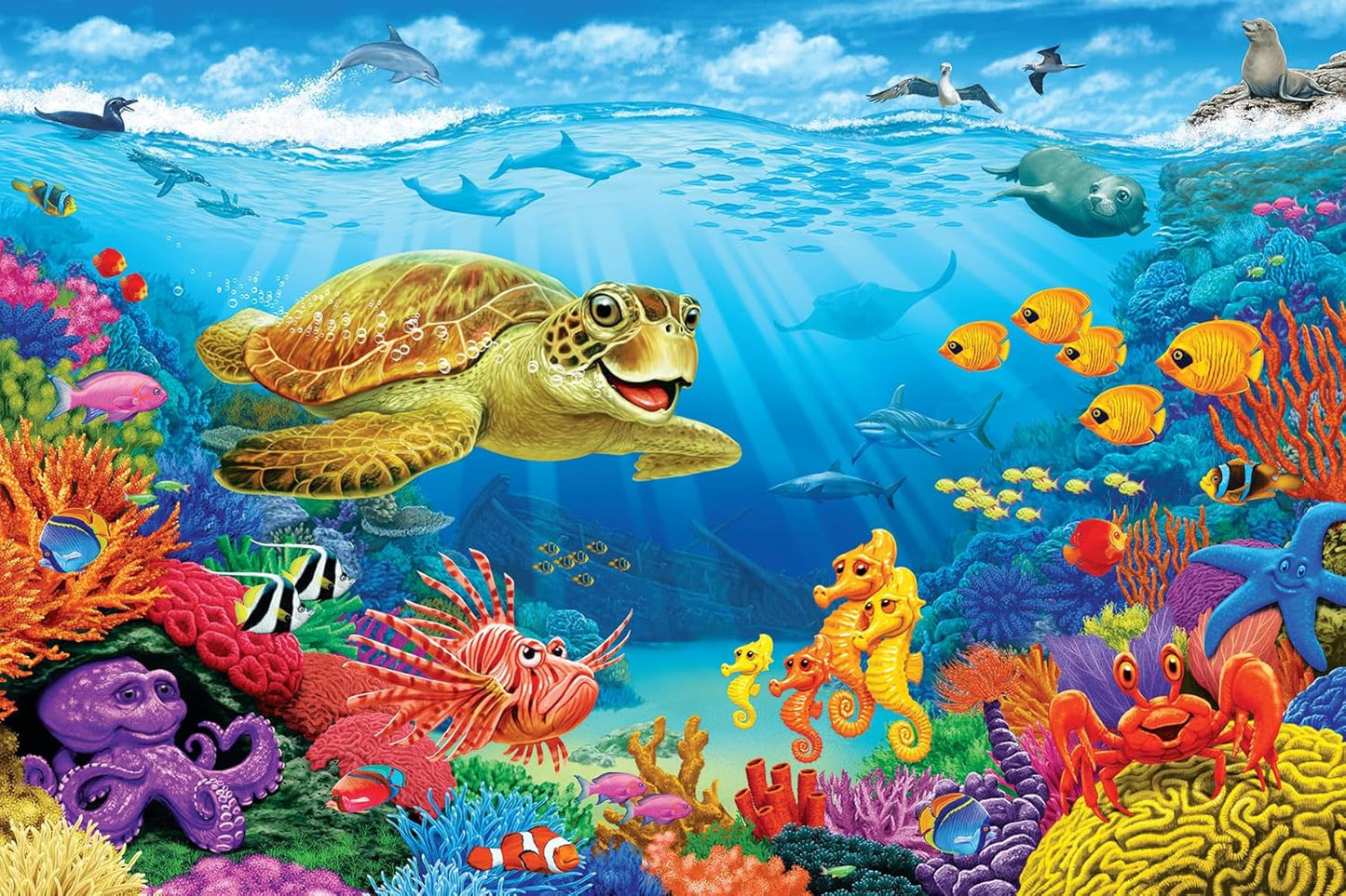 Cobble Hill Kids 35 Piece Floor Puzzle - Ocean Reef - for Ages 3 and up