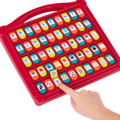 Battat - Alphabet Cache-Cache - French Alphabet Toy for Learning - 50 Pop-Up Flaps - Letters, Words, Numbers, Colors, Shapes - Educational Toy for Toddlers, Kids - 3 Years +