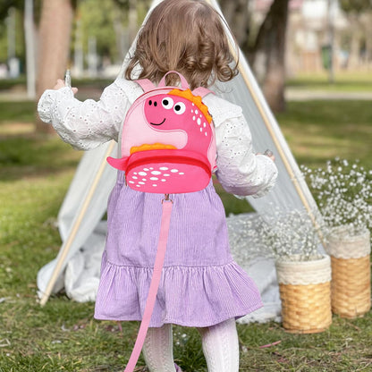 Accmor Toddler Harness Backpack Leash, Cute Dinosaur Backpacks with Anti Lost Wrist Link, Cute Mini Child Backpack Wristband Tether Strap and Protection Leashes for Boys Girls Aged 1-3 Years