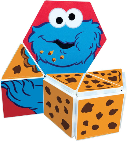 CreateOn “Sesame Street” Toys, Magnetic Kids’ Building Tiles from “Sesame Street” Books, Colors with Elmo Magnet Tiles, Educational Toys for Ages 3+, 17 Pieces