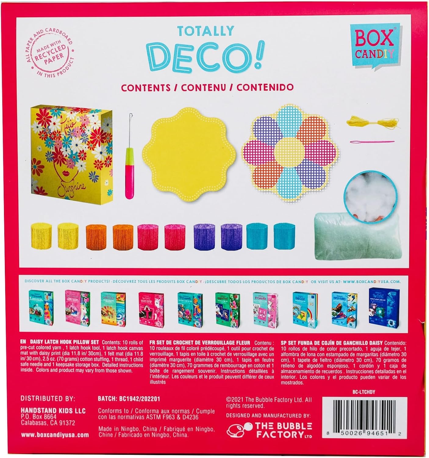 BOX CANDIY Totally Chill Out Woven Friendship Bracelets Kit in Keepsake Box to Make and Share