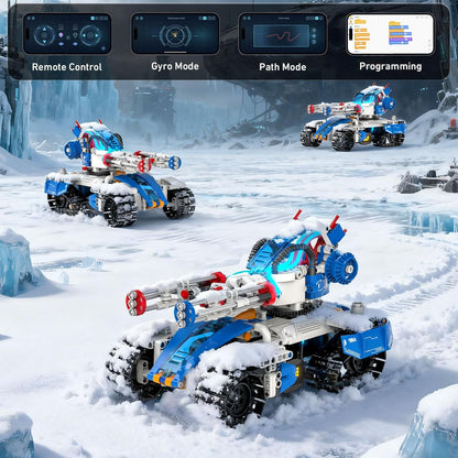 5in1 STEM Robot Building Kits for Kids 6-12, App & Remote Control STEM Dinosaur Tank Robot Building Toys for Kids, 890Pcs DIY Science Building Sets, Erector Sets for Boys Girls Birthday Xmas Gifts