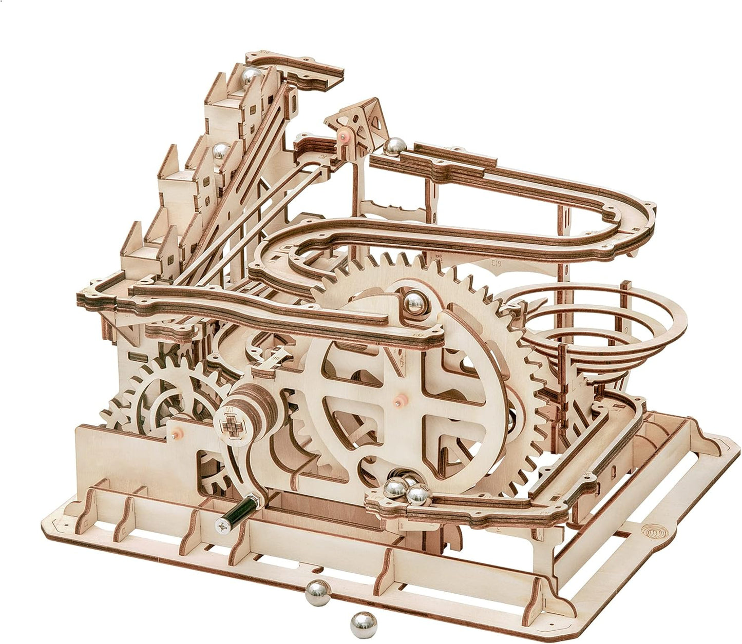 Marble Run 3D Puzzles Wooden Model Building Kits for Adults - Mechanical Puzzles Brain Teaser Educational Project DIY Crafts, for Adults Boys Ages 14+ (Pivot)