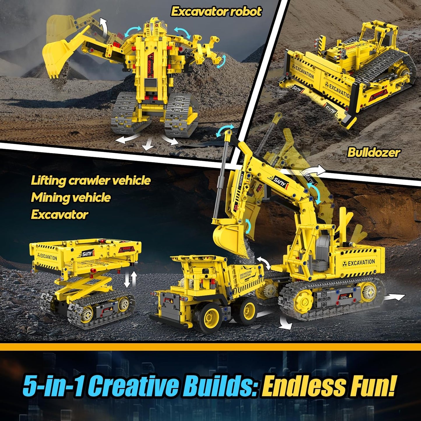 Robot Building Kits for Kids, Stem Toys for Boys Age 8-12, APP & Remote Control Educational Coding Building Sets, Programmable Robot for Kids, Rechargeable Robotic Kit Gifts for Girls Boys