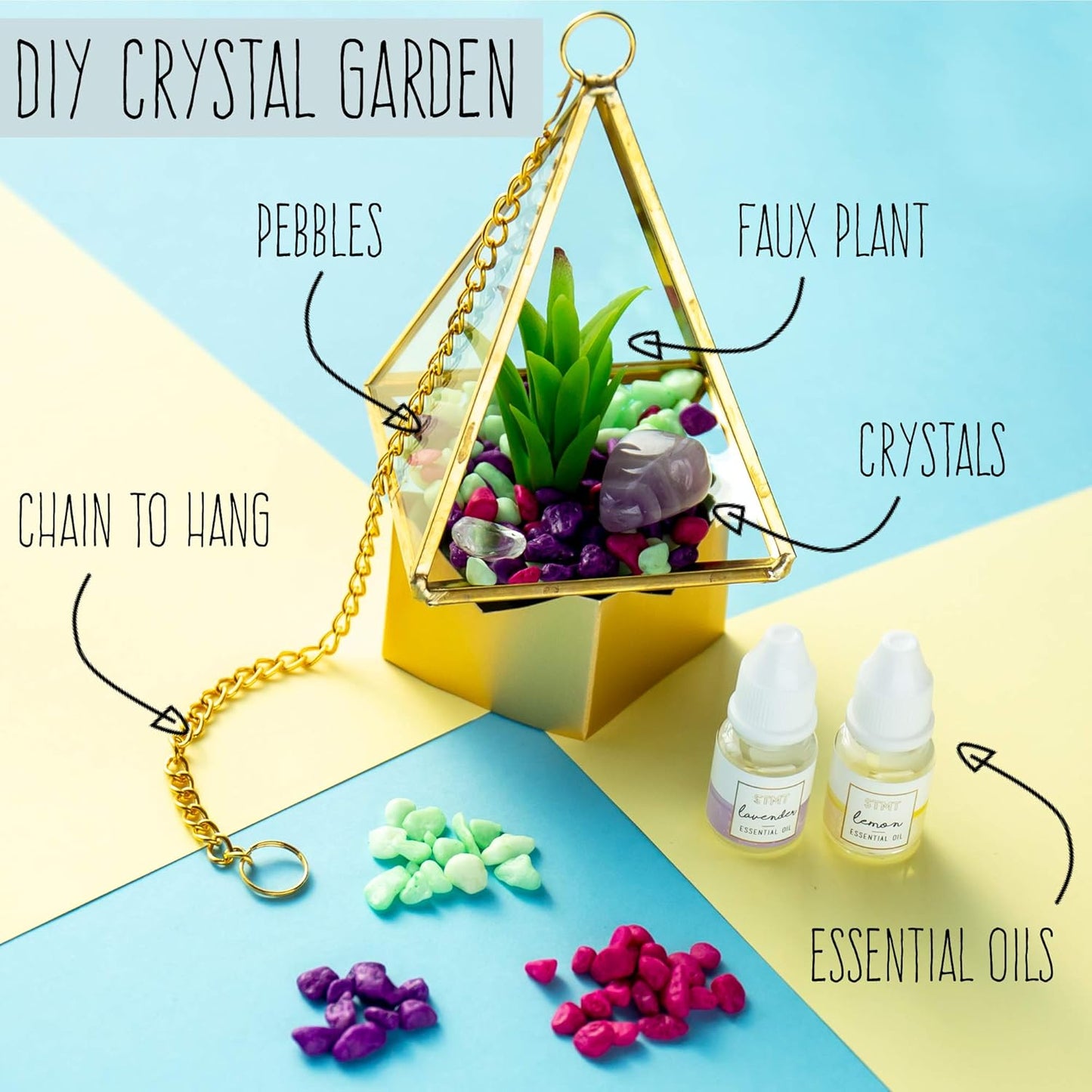 DIY Crystal Terrarium