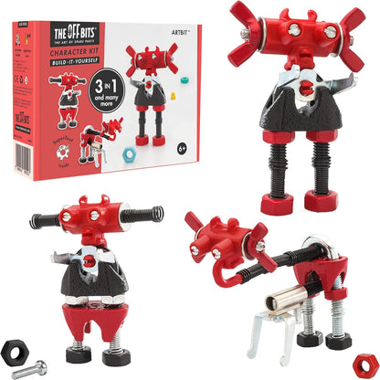 The Off Bits CareBit Build Your Own Robot Toy Construction Set, Educational Gift STEM Activities Learning Kit, Creative Build and Play Model Kit Steam Toys for 6 7 8 9 10+ Year Old Boys & Girls