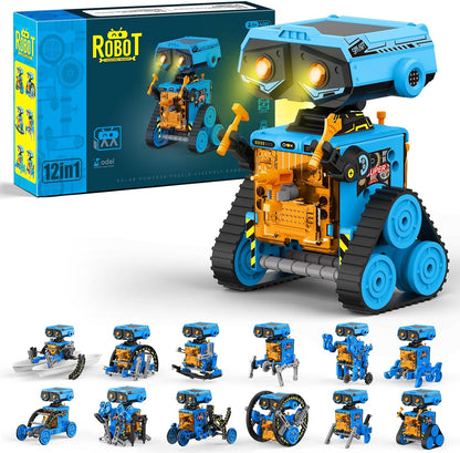 STEM Solar Power Robots Toys for Boys Aged 8-12, 12 in 1 Educational Building Science Experiment Kit for Kids, Birthday Gifts for Aged 8 9 10 11 12 13 Boys Girls Teens