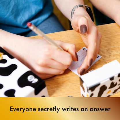 Herd Mentality: Udderly Funny Family Board Game | Easy & Fun for Big Groups of 4-20 Players | Includes 20 Extra Exclusive Questions