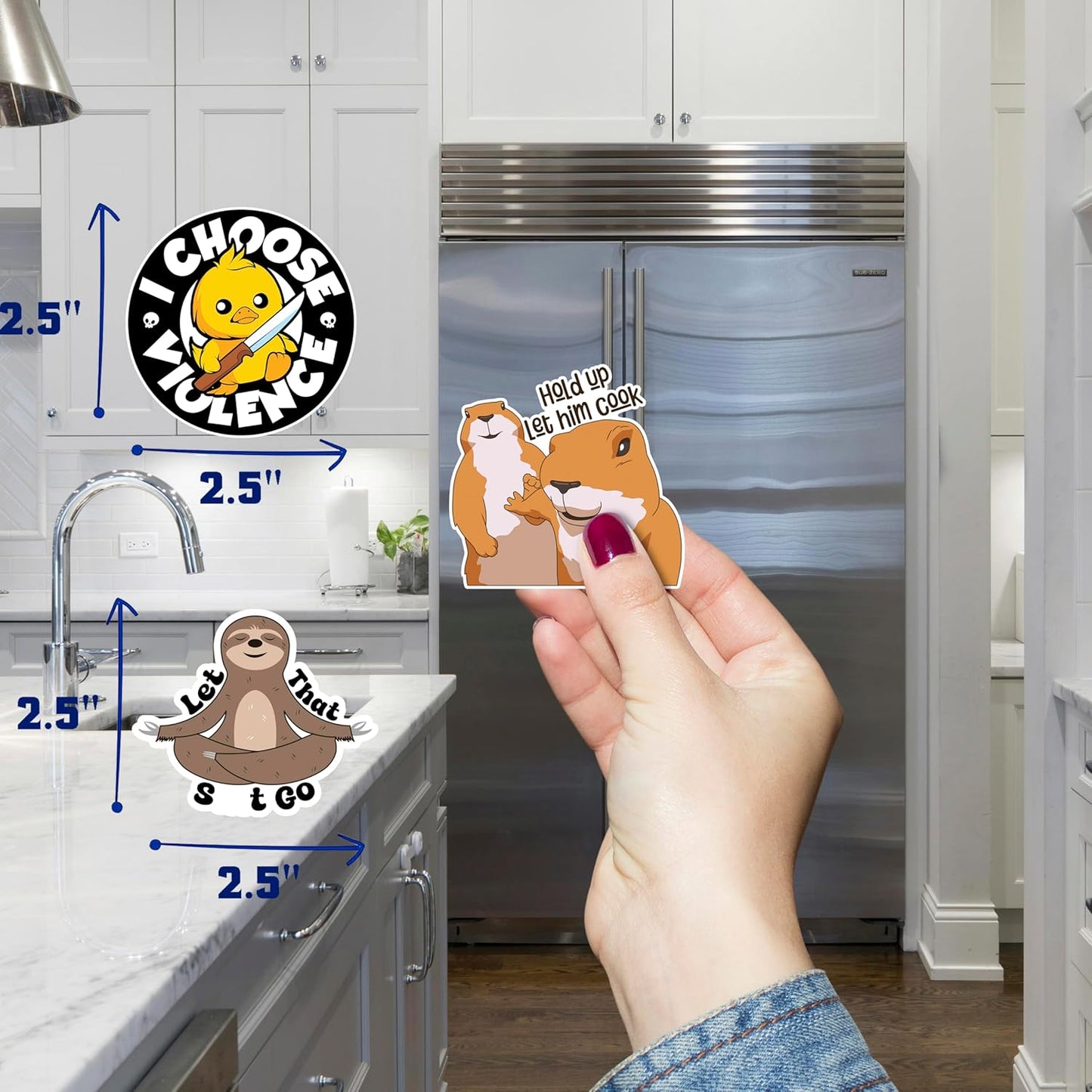 Debinolo 16 PCS Funny Fridge Magnets for Adults, and Words for Refridgerator Cabinet Door Dishwasher Filing Cabinets Tool Box Home/Office Decorations (16, Funny)