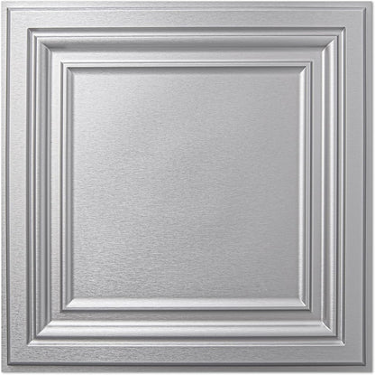Art3d PVC Ceiling Tiles, 2'x2' Plastic Sheet in Black (12-Pack)