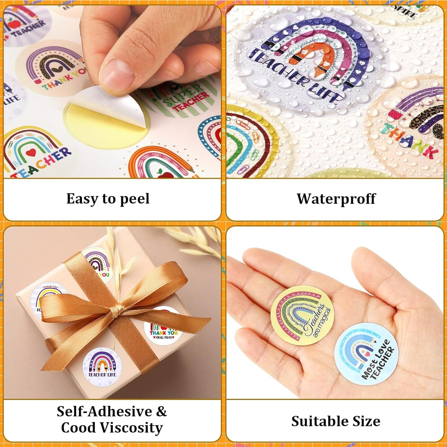 JULMELON 672 PCS Valentines Day Heart Stickers for Kids Conversation Heart Stickers Removable Labels Cards for Candy Envelopes Gifts Classroom Valentine’s Day Party Decorations