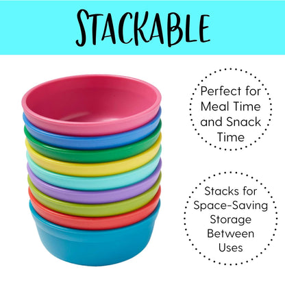 ECR4Kids My First Meal Pal Drinking Cups, Kids Plastic Tableware, Stackable And Dishwasher Safe, Stackable Tumblers For Baby, Toddler And Child Feeding, 3-Pack - Tropical