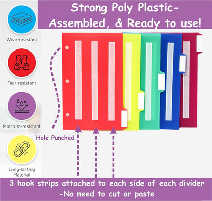Smile4autism Large 2.5x10 ¼” Tools Perfect to Keep Your Loose Visual Picture Cards Organized. Autism, ABA, ADHD, Language & Apraxia Aspergers