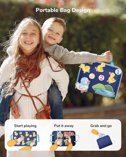 CHEFAN 12 Pack Felt Board Bible Stories Pieces,Flannel Board Stories for Preschool Activities Included a Felt Bag