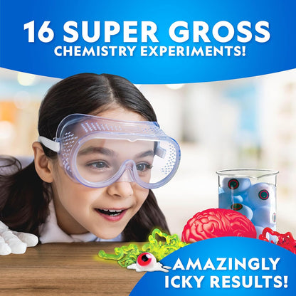 National Geographic Gross Science Kit - 45 Gross Science Experiments- Dissect a Brain, Make Slime, Creepy STEM Project for Boys and Girls, Birthday Gifts for Kids 8-12 (Amazon Exclusive)