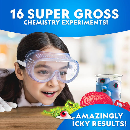 National Geographic Gross Science Kit - 45 Gross Science Experiments- Dissect a Brain, Make Slime, Creepy STEM Project for Boys and Girls, Birthday Gifts for Kids 8-12 (Amazon Exclusive)