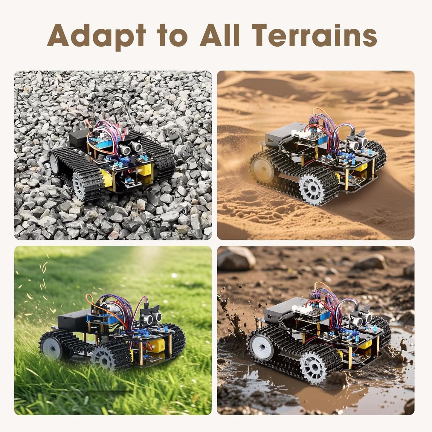 Robotics for Kids Ages 8-12, ACEBOTT Smart Robot Arm Car Kit with 5DOF, STEM Toys for Boys Age 8-12 12-16+, ESP32 Arduino/Python/Blockly Coding, App & Remote Control, STEM DIY Gift for Teens & Adults
