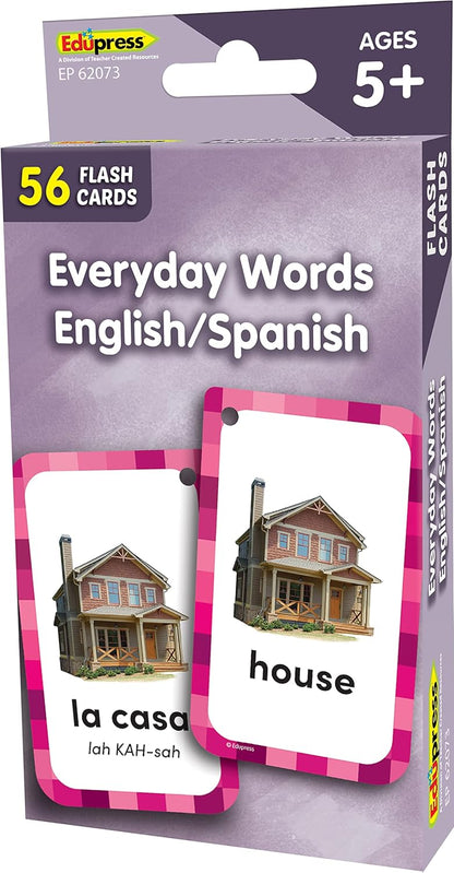 Everyday Words English/Spanish Flash Cards (EP62073)