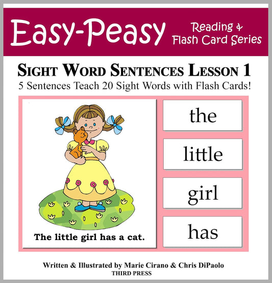 Sight Word Sentences Lesson 1: 5 Sentences Teach 20 Sight Words with Flash Cards (Learn to Read Sight Words)