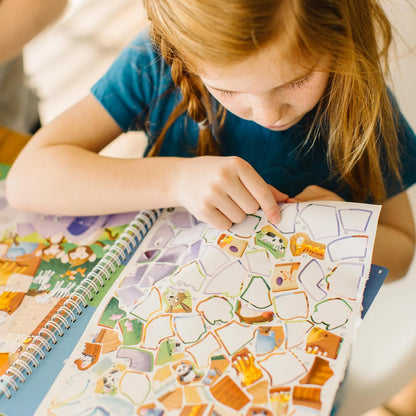Activity Sticker Book 7 and Up The Life of Jesus Sticker Stories Puzzle Book Explore 10 New Testament Adventures 756 Reusable Stickers Spiral Binding