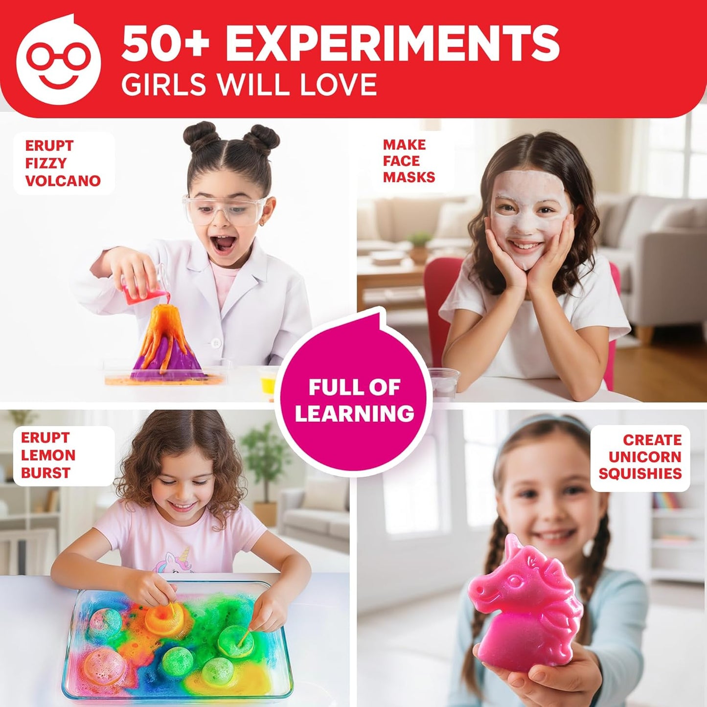 Doctor Jupiter Preschool Science Kit for Kids Ages 3-5 | Toddler Learning Activities, Birthday Gift Ideas for 3-4-5 Year Old Girls | Learning & Educational Toy STEM Kit with 100+ Experiments