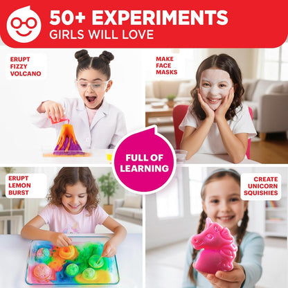 Doctor Jupiter Preschool Science Kit for Kids Ages 3-5 | Toddler Learning Activities, Birthday Gift Ideas for 3-4-5 Year Old Girls | Learning & Educational Toy STEM Kit with 100+ Experiments