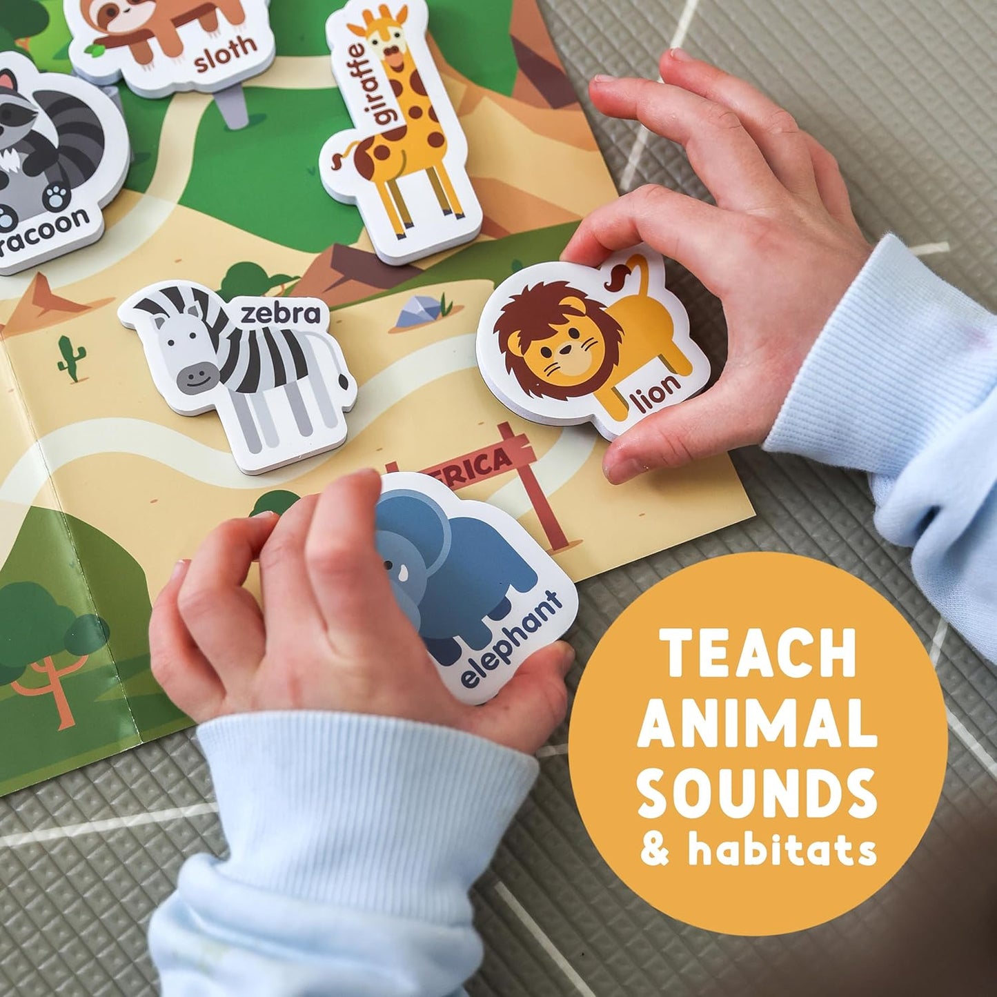 Curious Columbus Vehicles Fridge Magnets for Toddlers 1-3 Year Olds| Large Foam Refrigerator Magnets for Kids Baby and 3-5 Years Old | Magnetic ABC Learning | Educational Toys Babies to Preschool