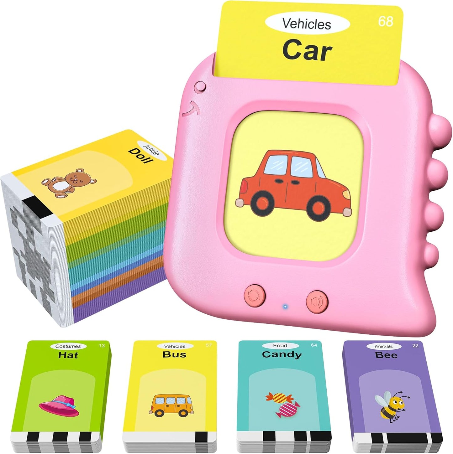 Talking Flash Cards,Kids Toddler Flash Cards with 240 Sight Words,Montessori Toys,Autism Sensory Toys,Speech Therapy,Learning Educational Gifts for Age 1 2 3 4 5 Years Old Boys and Girls