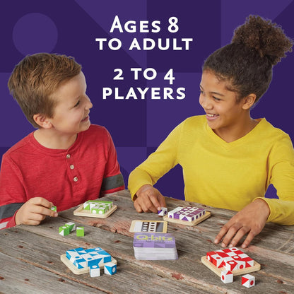 Mindware Q-Bitz Pattern Matching Fun Board Games for Family Game Night | Ages 8 and up 2-4 Players