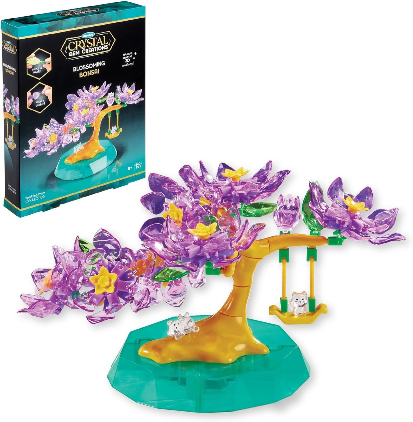 Cra-Z-Art Crystal Gem Creations Jewel Succulents Kit by RoseArt, 175+ Pieces, Great for Adults, Tweens and Children Ages 8+