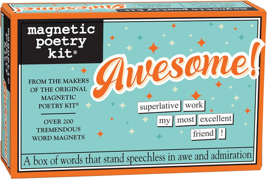 Magnetic Poetry Awesome Kit - Words for Refrigerator - Write Poems and Letters on The Fridge - Made in The USA