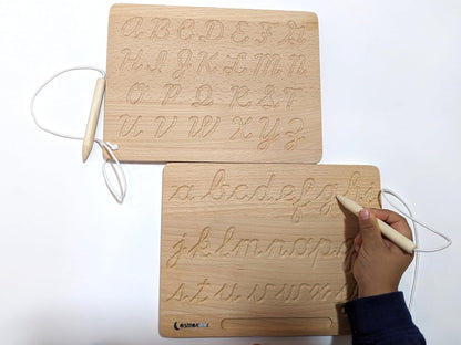 Montessori Alphabet Tracing Boards Alphabet Letters ABC Tracing (Cursive)