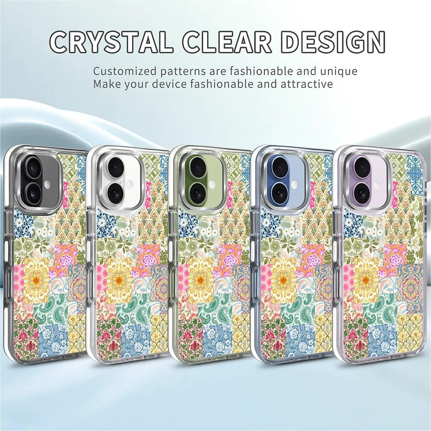 for iPhone 17 Pro Max Case [Compatible with Magsafe],Girls Women Clear Magnetic Case Silicone Shockproof Protective Cover with Pattern Colorful Motivational Letters