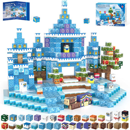 150pcs Magnetic Blocks,Magnetic Building Blocks STEM Toys for Kids Ages 3+,Magnet Tiles with Forest Animals Blocks Set, Educational Sensory Toys for Toddlers,Boys & Girls–Creative Game Gift