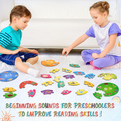 Alphabet Puzzle, ABC Alphabet Learning Toys for Kids Ages 3-5, Pre-k Lowercase Uppercase Letter Game for Toddlers, Kindergarten Classroom Must Haves Educational Preschool Learning Activities