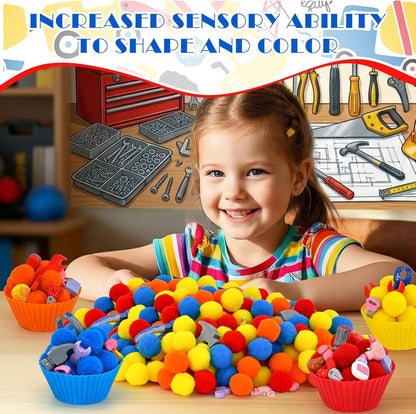 270 Pcs Numbers and Letters Sensory Bin Items Back to School Counting Sorting Sensory Bin Filler Fine Motor Numbers and Letters Geometric Figure Counts for Easter Spring Summer Sorting