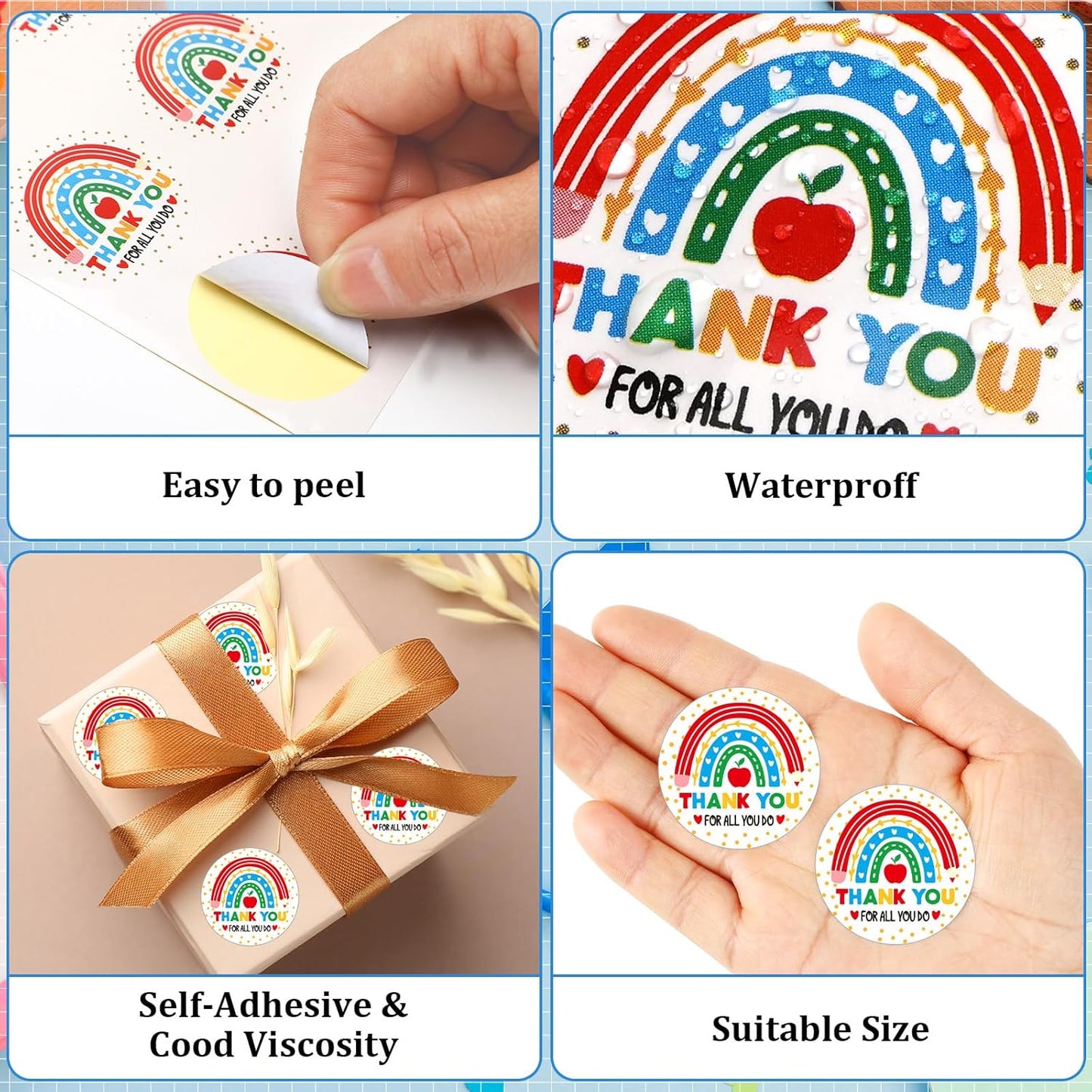 JULMELON 672 PCS Valentines Day Heart Stickers for Kids Conversation Heart Stickers Removable Labels Cards for Candy Envelopes Gifts Classroom Valentine’s Day Party Decorations
