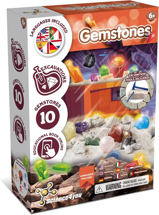 Science4you Fossil Digging Kit for Kids – Archeology, Excavation and Paleotology Kits for Kids, Fossil Dig, Stem Toy and Gift for Boys and Girls Age 6 7 8-12+