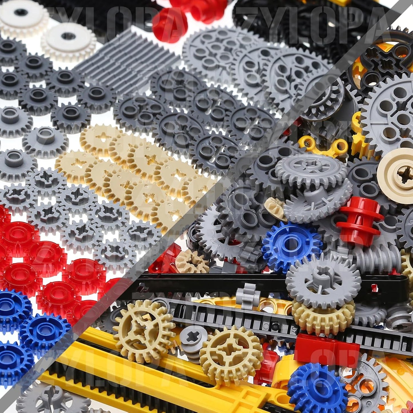 233pcs Technic-Parts-Gear Set Compatible with Technic-Liftarm-Pins-Axles-Connectors Moc Building Blocks Set